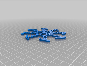ck 2020 snowflake ornament fuck 3d print model - Mito3D