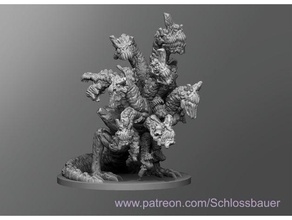 zombi hidra dnd mazmorras dragones mesa 3d print model - Mito3D