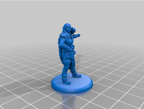 Firbolg bekçi masaüstü minyatür dnd Zindanlar ejderhalar fantezi kadın oyun kız insan insansı mini doğa rol yapma rpg Kadın KADIN 3d print model - Mito3D