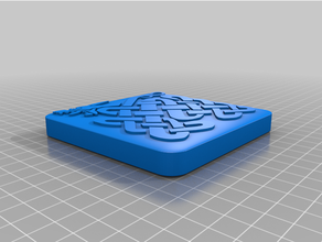 celtic dragon coaster coasters dragons knotwork medieval middle ages 3d print model - Mito3D