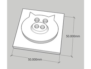 pig tile 3d print model - Mito3D