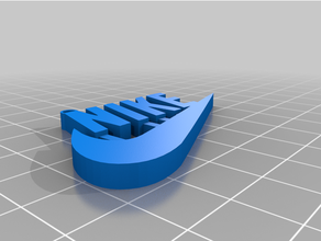 Nike porte clés logo 3d print model - Mito3D