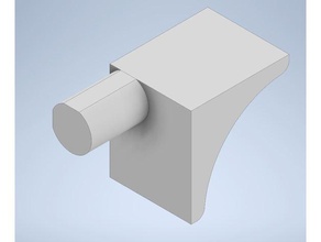 fan carrier shelf support pin 5mm furniture 3d print model - Mito3D