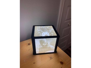 litofano caja LED tira 3d print model - Mito3D