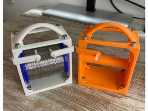 modular solder spool stand - totally healthy smoke machine iron soldering tool holder 3d print model - Mito3D