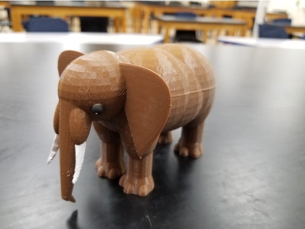 asian elephant endangered 3D print model - Mito3D