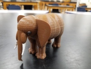 asiatico elefante in pericolo 3d print model - Mito3D