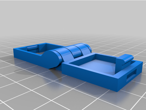 square flip-up button cover flip 3d print model - Mito3D
