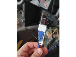 USB câble extenseur titulaire soutien 3d print model - Mito3D
