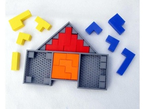 Facile polyomino puzzles version 2 openscad 3d print model - Mito3D