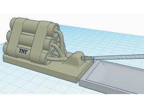 tnt modular incienso soporte 3d print model - Mito3D
