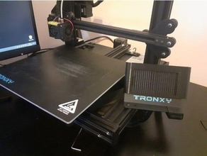 tronxy xy 2 pro écran couverture gaine v1 tambour 3d print model - Mito3D