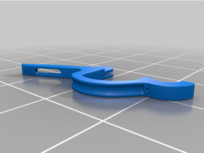 cable pinza 3d impresora soporte apretón colgar percha gancho 3d print model - Mito3D