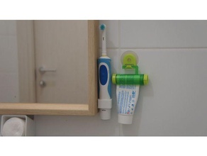 clip-on oral-b vitality toothbrush holder ikea nissedal mirror 3d print model - Mito3D