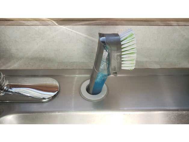 soap brush holder kitchen sink 3D print model - Mito3D