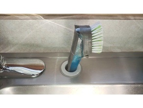 soap brush holder kitchen sink 3d print model - Mito3D