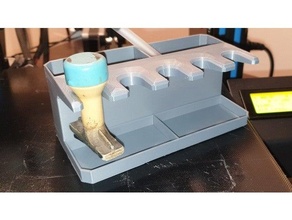 porta timbri penne graffette - stamp holder pens paper clips 3d print model - Mito3D