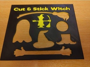 cut stick witch 3d print model - Mito3D