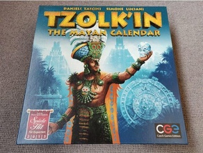 t'zolkin + tribes prophecies expansion insert boardgame inserts organizer board game box 3d print model - Mito3D