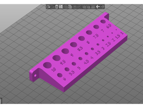 metrico trapano po titolare supporto parete montare 3d print model - Mito3D