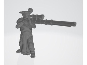 insan zırhlı tabancalar dd imparatorluk Ortaçağa ait minyatür Warhammer 3d print model - Mito3D