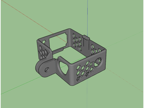 gopro Held 4 3 Skelett Rahmen umkehren montieren Kamera Fall Mantel 3d print model - Mito3D