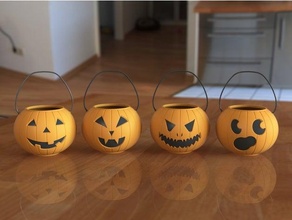pumpkin pails halloween decoration 3d print model - Mito3D