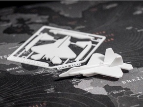 f22 rapace trousse carte avion Amérique babiole Noël décoration combattant jet cadeau porte clés modèle 3d print model - Mito3D