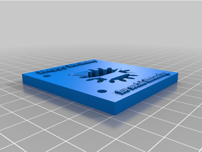 3d stampato sociale allontanamento compleanno carta 3d print model - Mito3D