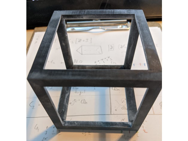 simple cube mathematics platonic solid 3D print model - Mito3D