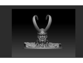 loki busto vengadores maravilla mcu 3d print model - Mito3D