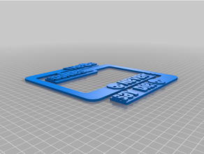 goonies die license plate - divided frame 3d print model - Mito3D