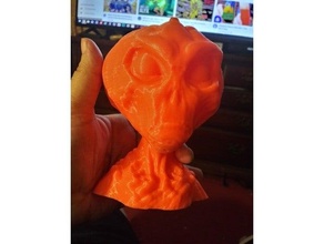 alien pumpkin halloween stl 3d print model - Mito3D
