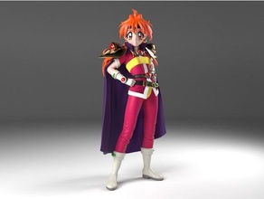 lina inverse slayers anime character girl 3d print model - Mito3D