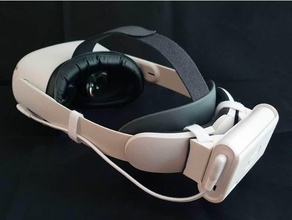 oculus quest 2 elite strap battery mount anker 3d print model - Mito3D