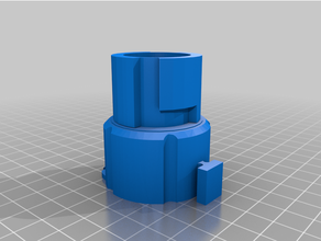 tumulto adaptador nerf barril 3d print model - Mito3D