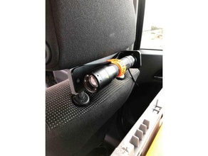 ledlenser p7r car mount auto automotive flashlight holder halterung led lenser makeredchallenge rc wandhalterung 3d print model - Mito3D