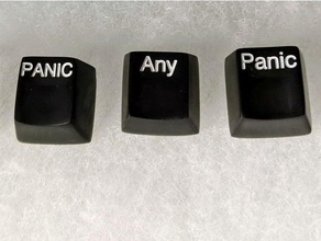 pânico chave cereja mx comuta eg patinho 2 tecla teclado keycaps 3d print model - Mito3D