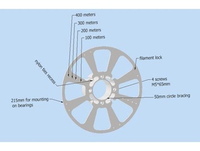 filament spool indicator 3d print model - Mito3D
