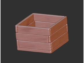wooden crate 3d print model - Mito3D
