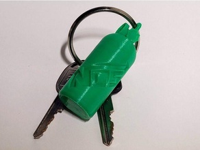 Flasche Schlüsselbund Wagen Autos Schlüsselanhänger Stickstoff 3d print model - Mito3D