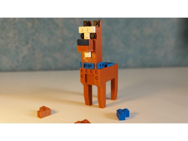 lama brick Lego compatibile 3D print model - Mito3D