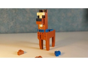 lama brick Lego kompatibel 3d print model - Mito3D