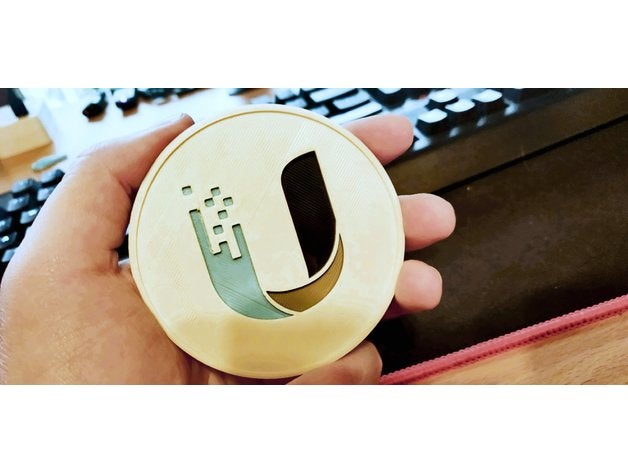 ubiquiti coaster - color remix airmax edgerouter ubnt unifi 3D print model - Mito3D