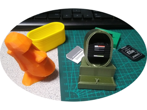 finger friendly sd card fifo stacker sdcard holder 3d print model - Mito3D
