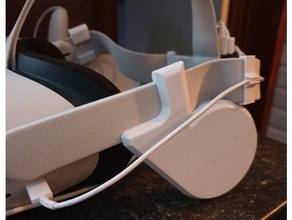 oculus quest 2 audio amplifier v2 vr headset 3d print model - Mito3D