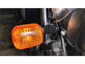giro señal yamaha sr 250 clásico motocicleta bicicleta moto sr250 señales conector 3d print model - Mito3D