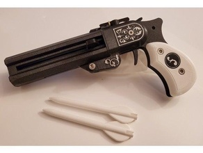 Duplo derringer besta pistola seta arma fogo 3d print model - Mito3D