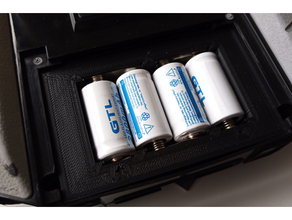 frsky taranis x7 batería caja 16340 qx7 3d print model - Mito3D