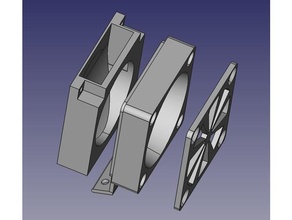 creality cr-6 cooler fan external support 3d print model - Mito3D